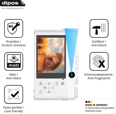 dipos – 2x Matte Pantserfolie geschikt voor Ahlirmoy DC218 | 9H Screenprotector