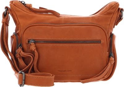 FREDsBRUDER Leren Schoudertas In My Pocket Crossbag Toffee Amber Terracotta