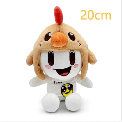 20cm Pmdamiann Pluche Speelgoed Knuffeldieren Kip-Hoofd Pop Anime Figuur Periferieën Verzameling Huisdecoratie Kinder Verjaardagscadeau white