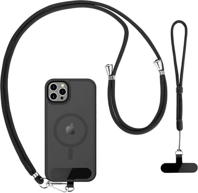 Thijox - Mobiele Telefoon Lanyard 2 Stuks - Verstelbare Nekriem & Polsband - Universele Crossbody - Multifunctioneel Compatibel met de Meeste Smartpho