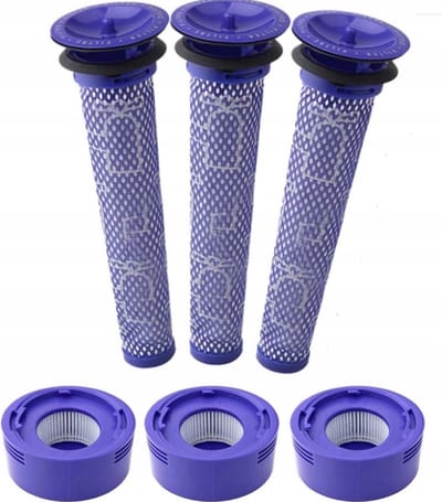 3 X Vervangende filter Geschikt voor stofzuiger Dyson V8, V7, vervanging voor het filter DY-967478-01 + DY-965661-01. Een vervanging die net zo goed is als het origineel.