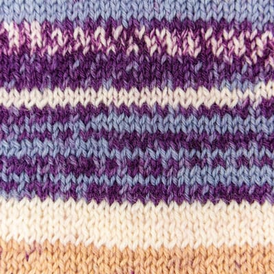 Brei-Haakgaren Luca-s – WoolenWalk Merino - 205 - Lavendel Print - Lavendel gemeleerd - bol van 50 gram