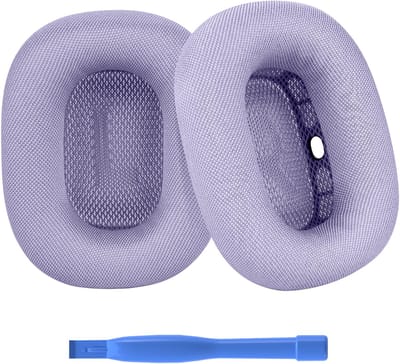 Vervangende Oorkussens voor AirPods Max Hoofdtelefoon van MMOBIEL – Mesh Fabric Koptelefoon Oorkussens – Noise Isolation Hoofdtelefoon Earpads – Paars