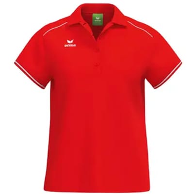 Erima Cmpt 3 Wings Polo Dames - Rood / Wit | Maat: 34