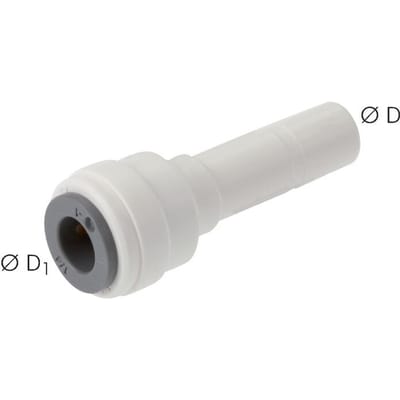 5/32'' x 6mm POM Insteekfitting Plug EPDM [10 Stuks]
