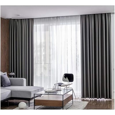 Home & Comfort Verduisteringsgordijnen - Verduisterend Thermisch Gordijn met Haken voor in De Woonkamer - Kinderkamer - Slaapkamer Inclusief Twee Bijpassende Stropdasruggen - 150 x 250 cm - Zilver Grijs
