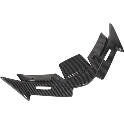 Moto Carénage Avant Winglet ABS Résistant à l'Usure Carénage Aérodynamique Aile Remplacement pour YZF R15 V4 2022 et Plus Carbone black