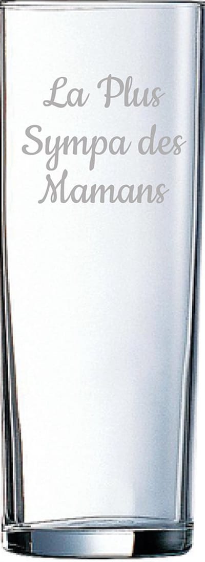 Longdrinkglas gegraveerd - 31cl - La Plus Sympa des Mamans