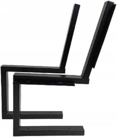 Bankpoten Staal - Frame Bankje - Zelf Bank Maken - Gepoedercoat - XL - Zwart
