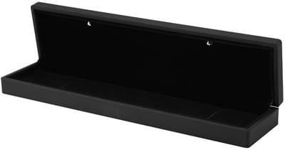 Allecto - LED Sieraad Display Box - Luxe opslag voor sieraden - Zwart - Ring en ketting opbergbak - Geschikt voor winkels en huwelijken