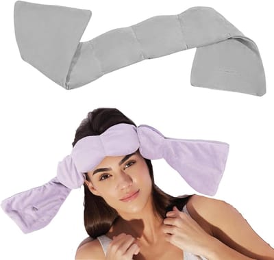 Zacht gewogen slaapmasker voor optimale rust, verlicht vermoeidheid, bevorder slaapkwaliteit en comfort, grijs