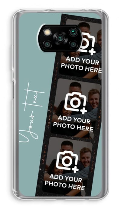 Gepersonaliseerd - Case Company® - Hoesje geschikt voor Poco X3 Pro hoesje - Filmrol N°1 - Soft Cover Telefoonhoesje - Bescherming aan alle Kanten en Schermrand