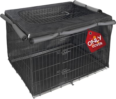 Hondenkrathoes voor 42 inch draadkooi - Zware Rooster Huisdierenkennel, Ideaal voor Comfort en Veiligheid