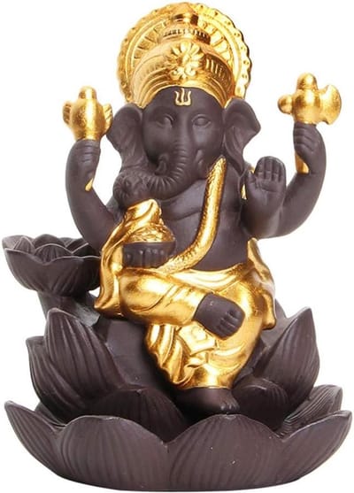 Dailygoods - Backflow Wierookbrander - Keramische Olifant God Incenshouder