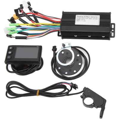 Fiets Lithium Batterij Retrofit Kit met S866 LCD Paneel Goede Warmteafvoer Waterdicht 26A Fiets Motor Controller gray