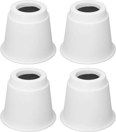Duurzame ronde meubelpootjes, 4 stuks, geluiddempend en antislip voor thuis en kantoor, wit, 18.5x15cm