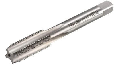 Dailygoods - Metrische kranen - M12 x 1,25 mm - Ti-Coated - Silver - Schroefdraad tap - Voor machine- en elektrische boren - 1 stuk