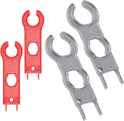 Moersleutel set - Gereedschap sleutel - Montage en demontage - Multifunctioneel design - 4 delig - Zilver en rood