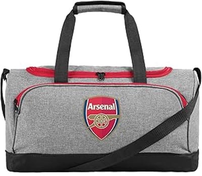 Voetbal Tas - Sporttas Duffle - Reizen Sport - Officiële Club Licentie - 45 Liter - Grijs