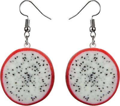 Fako Bijoux® - Oorbellen - Groente & Fruit - Drakenfruit