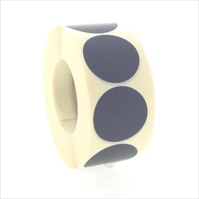 Sluitstickers - Sluitzegel - Etiketten - Stickers - Mat Zwart - O25 mm - Rol van 1000 Stuks