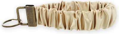 Lajetti - Scrunchie Sleutelhanger Goudkleurig - Sleutelbos
