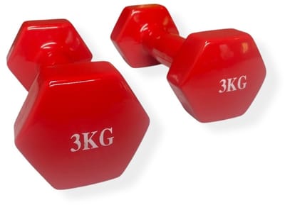 Padisport Dumbell Vinyl - 3kg Dumbells - Gewichten Voor Thuis - Handgewichten - Halter - Gewichten