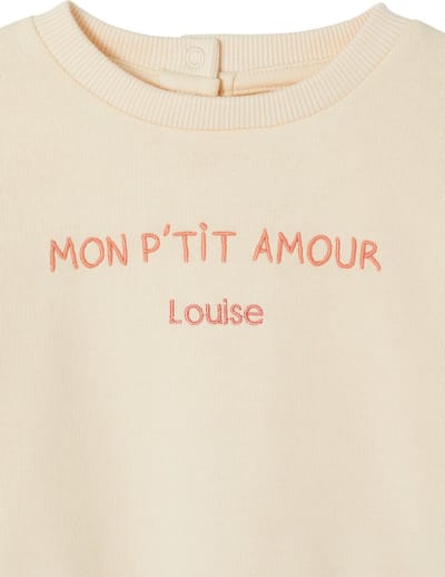 Vertbaudet Personaliseerbare sweater voor babymeisjes