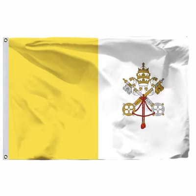 Vaticaanse vlag - Pauselijke vlag - Vlag van Vaticaanstad - Vaticaan - 150/90CM - Polyester - CHPN