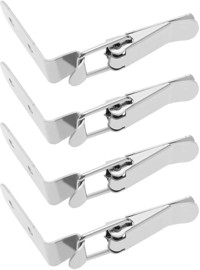 Dailygoods- Deurslot 4x Haakslotbout - Roestvrij Staal - Veiligheid