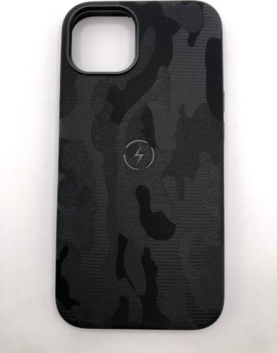 Magnetische hoesje met draadloos opladen - Camouflage print Backcover - Geschikt voor Apple iPhone 13 & 14 - Zwart