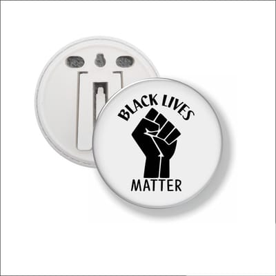 Button Met Clip 58 MM - Black Lives Matter