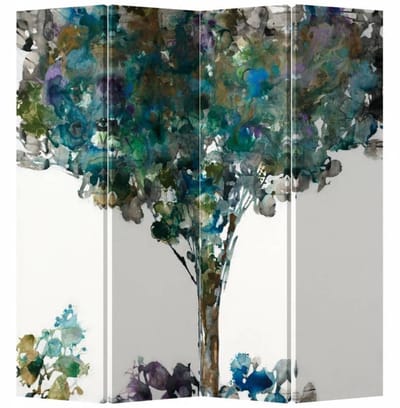 Fine Asianliving Kamerscherm Scheidingswand B160xH180cm 4 Panelen Artistieke Boom