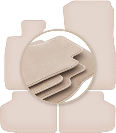 PREMIUM beige vloermatten voor: BMW 7 F01 xDrive 2008-2015