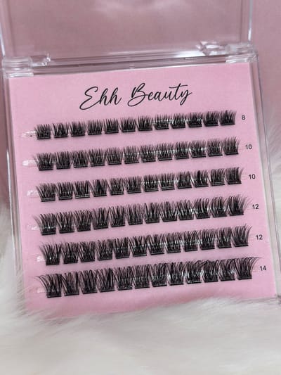 Press-on Lashes - EHH Beauty - 72 wimper stukjes - Zelf klevende wimper stukjes -Wimpers - Clusters