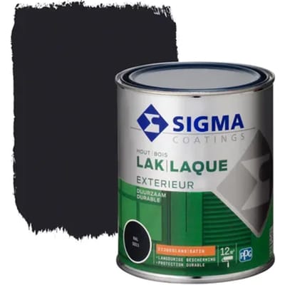 Sigma Coatings Houtlak Exterieur - Zijdeglans - Staalblauw Ral 5011 - 750ml