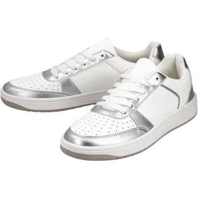 ESMARA Dames sneakers (Zilver/wit, 37)