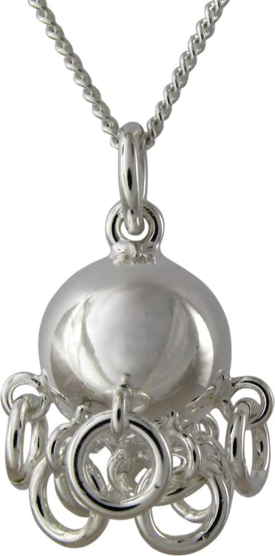 AuBor ®,  Hanger. Zilveren 11mm wiegbal.