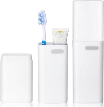 Draagbare Reis Etui voor Tandenborstel en Tandpasta met Ventilatiegaatje, Ideaal voor Camping en Outdoor Activiteiten
