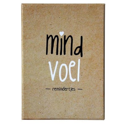 Mindfulness kaartjes - Mindfulness kaarten - Mindvoel remindertjes - 40 kaartjes - Mindfulness - Bewustwording - Spiritualiteit -
