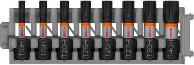 Bosch PRO Torx Security Slagbit T10H T15H T20H T25H(x2) T27H T30H...