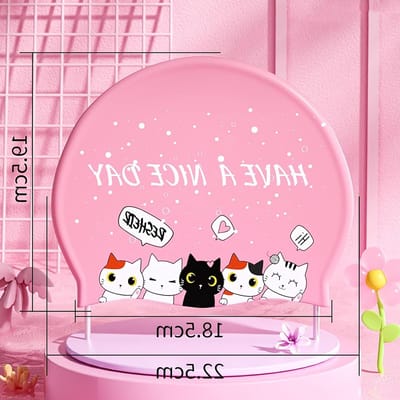 Zwemcap van siliconen voor kinderen en kattenfamilie met schattig motief, waterdicht en comfortabel, ideaal voor zwemlessen en stranduitjes