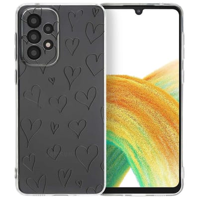 imoshion Hoesje - Geschikt voor Samsung Galaxy A33 - Design hoesje verpakking - Hearts