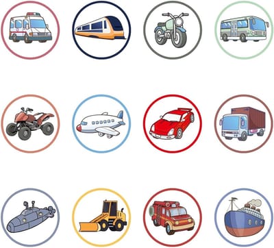 Zindelijkheidstickers - Plasdoelen - Toilet training - Kleur veranderend patroon - 24 stuks - Veelkleurig