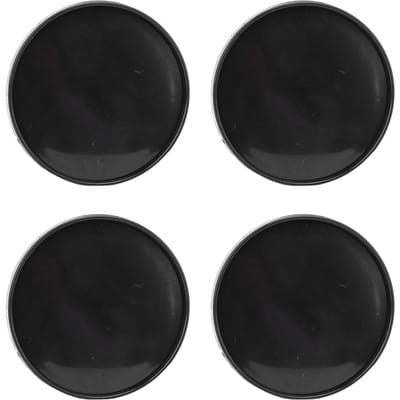 4 stuks Wielnaafdoppen Mode Uiterlijk Universele Naafkapafdekking voor de meeste voertuigen 59mm Buitendiameter 51mm Binnen zwart