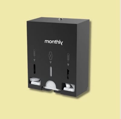 Dispenser voor menstruatieproducten [medium] - 282 x 128 x 352 mm [monthly.care]