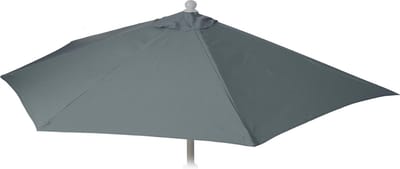 Vervangingshoes voor Parla halfronde parasol, parasolhoes vervangingshoes, 300cm stof/textiel UV 50+ 3kg ~ antraciet