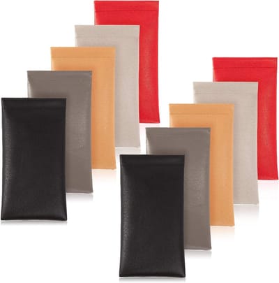 Leren Brillenhoesje - Opbergzakje - Brillen Beschermen - Compact Ontwerp - 17 x 9 cm