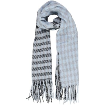 Tweedelige Sjaal Houndstooth Streep