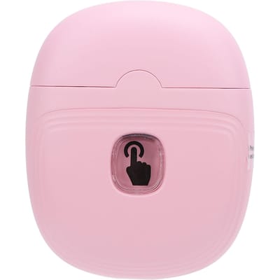 Elektrische Nagelknipper 2 Snelheden Automatische Nageltrimmer Slijpen Nagelpolijster met LED-licht voor Thuis lichtroze kleur